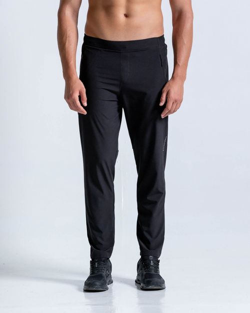 Pantalón Con Bolsillos Funcionales,  Color Negro  Para Hombre