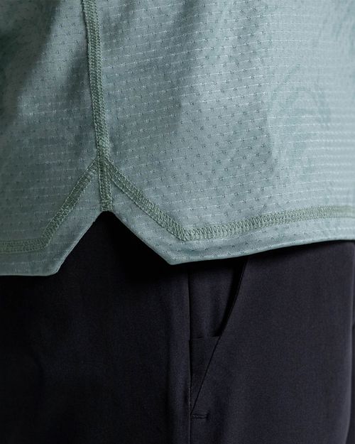 Camiseta Con Espalda En Malla,  Color Verde  Para Hombre