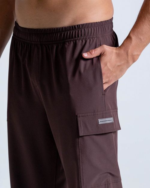 Pantalón Cargo Con Bota Recta,  Color Cafe Para Hombre