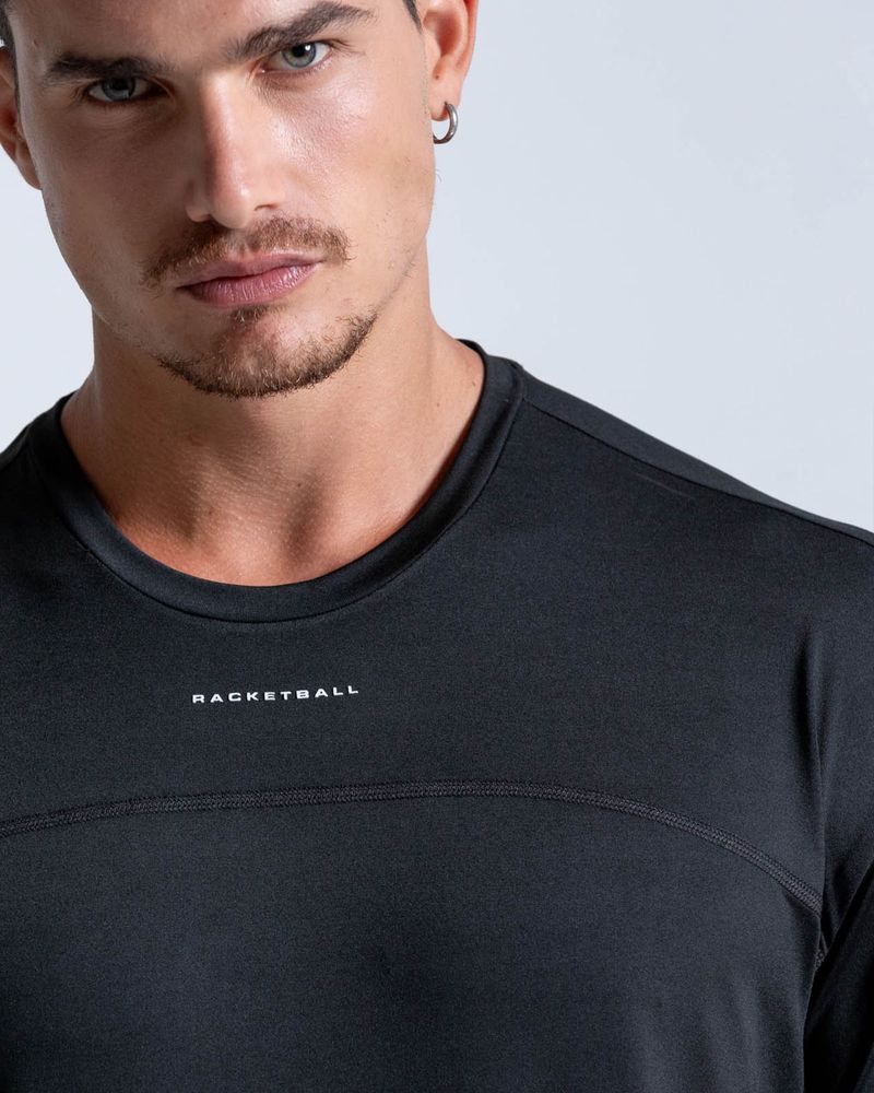 Camiseta-Oversize-Con-Espalda-Estampada--Color-Negro--Para-Hombre--