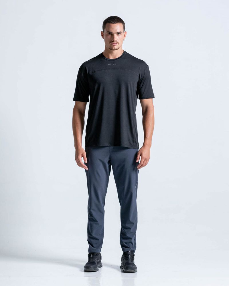 Camiseta-Oversize-Con-Espalda-Estampada--Color-Negro--Para-Hombre--