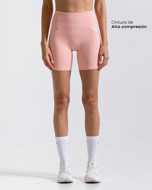 Short Control De Abdomen,  Color Coral  Para Mujer