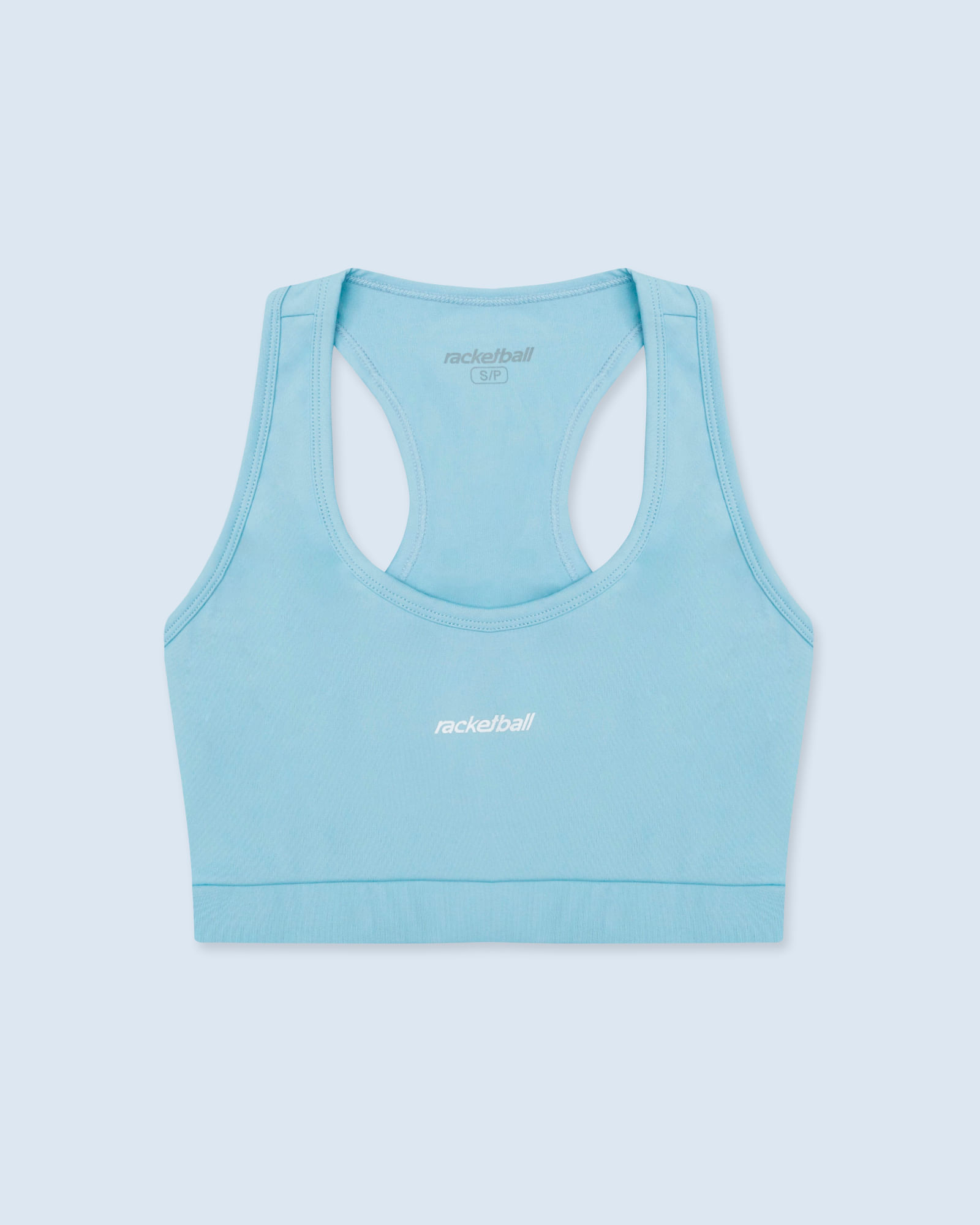 Top Deportivo,  Color Azul Claro Para Mujer