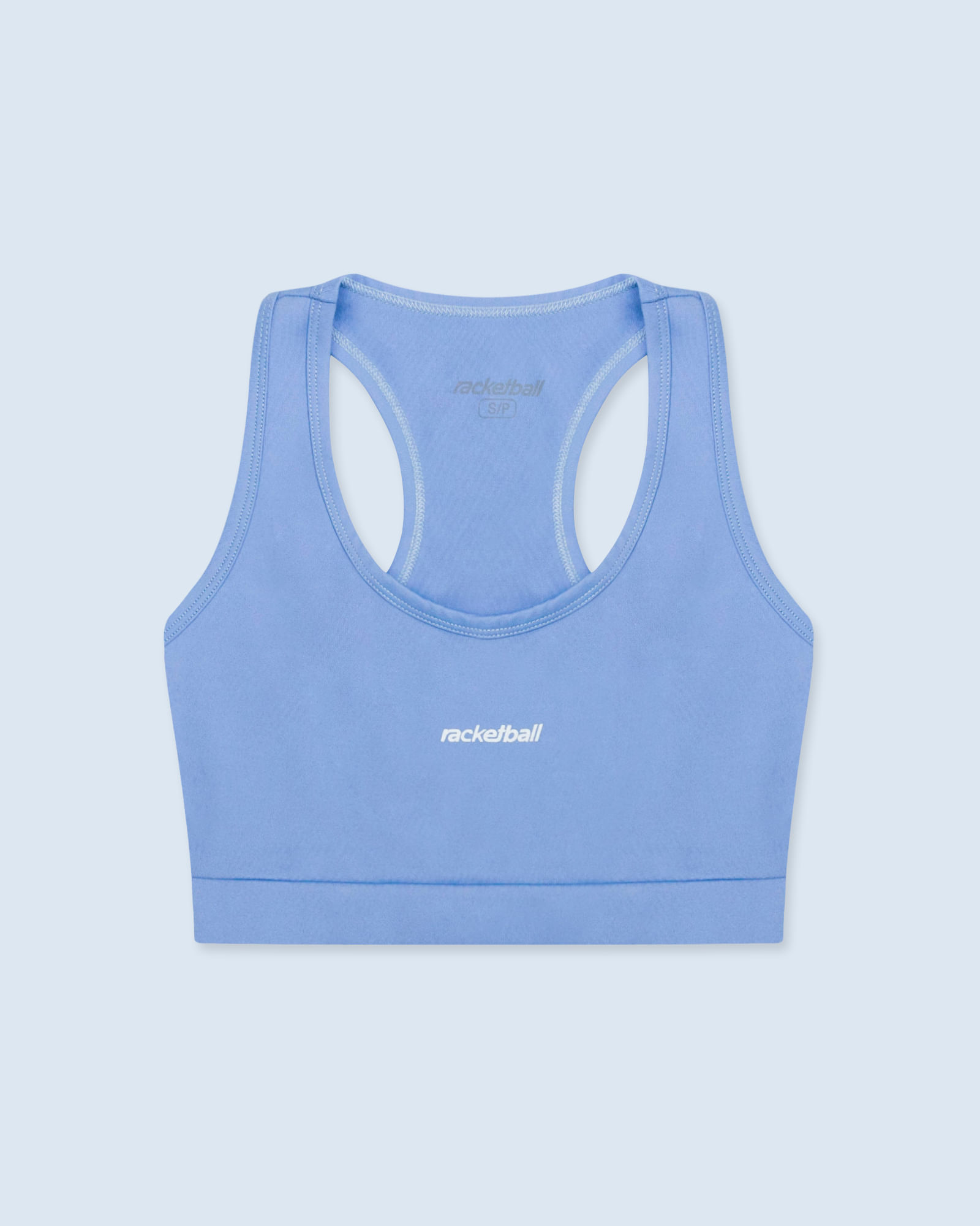 Top Deportivo,  Color Azul Lavanda Para Mujer