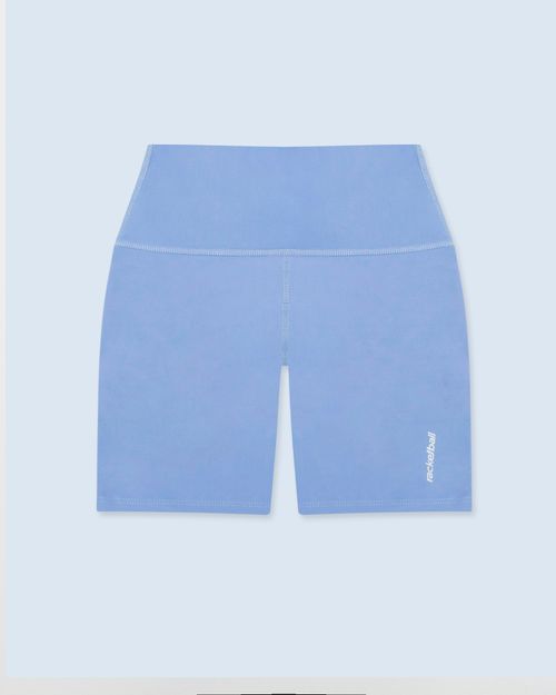Short Deportivo,  Color Azul Lavanda Para Mujer