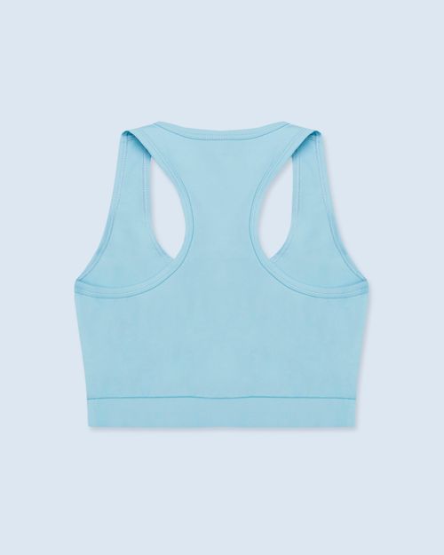 Top Deportivo,  Color Azul Claro Para Mujer