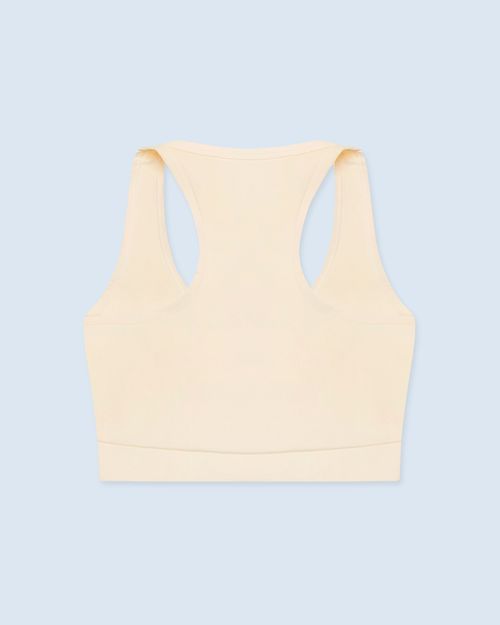 Top Deportivo,  Color Marfil Para Mujer