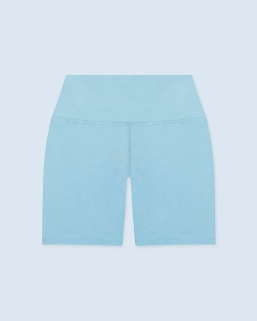 Short Deportivo,  Color Azul Claro Para Mujer