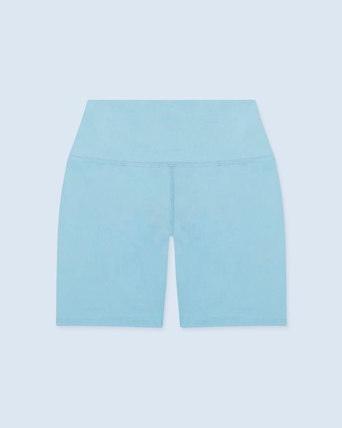 Short Deportivo,  Color Azul Claro Para Mujer