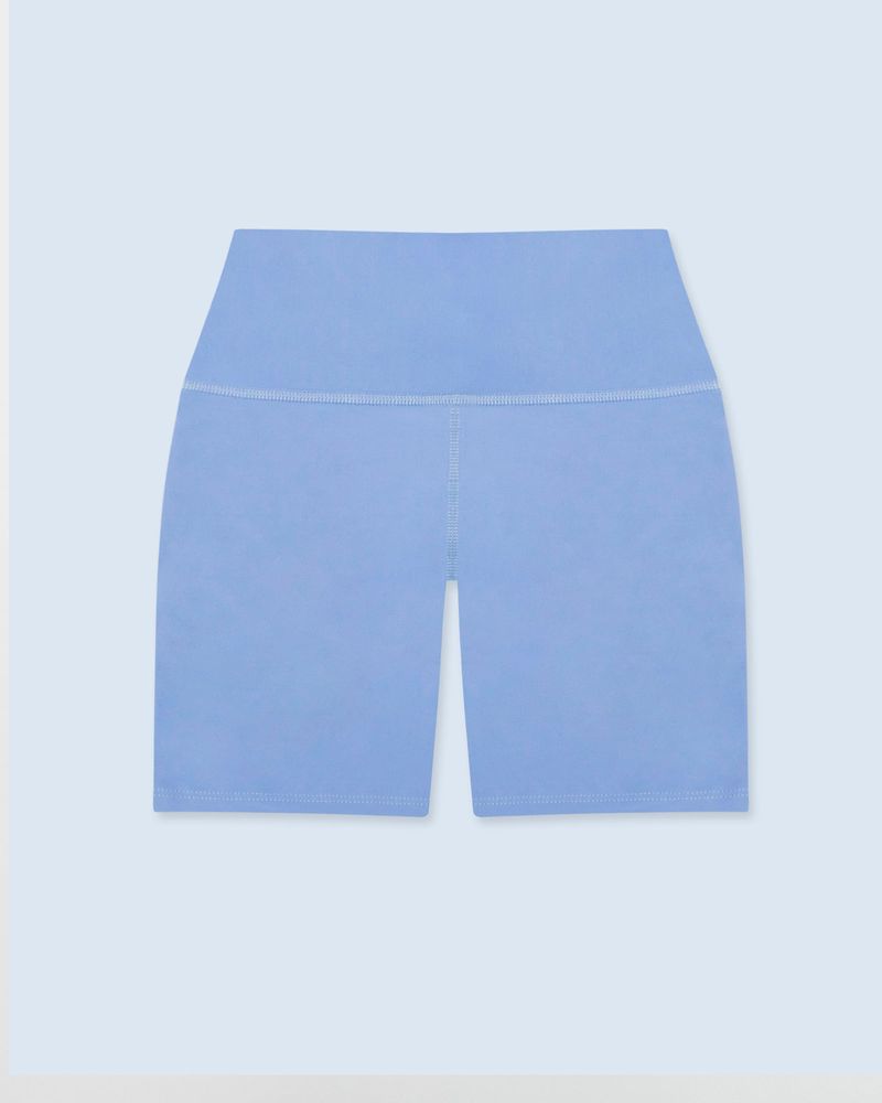 Short Deportivo,  Color Azul Lavanda Para Mujer