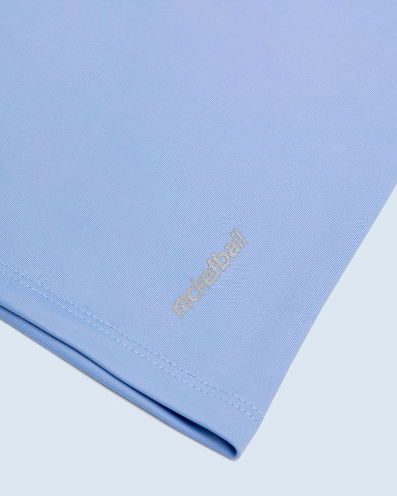Short Deportivo,  Color Azul Lavanda Para Mujer
