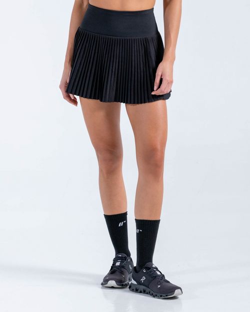 Falda Plisada,  Color Negro  Para Mujer