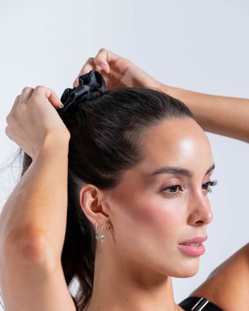 Scrunchie Color Negro