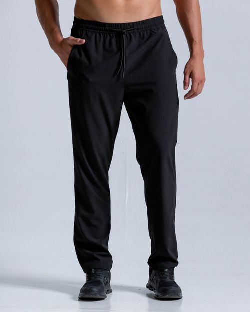 Pantalón Evolución Con Cremallera,  Color Negro  Para Hombre