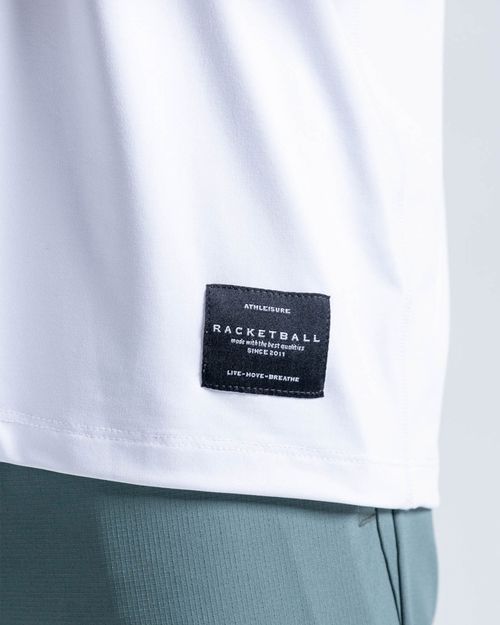 Camiseta Oversized Vibe Deportiva,  Color Blanco Para Hombre
