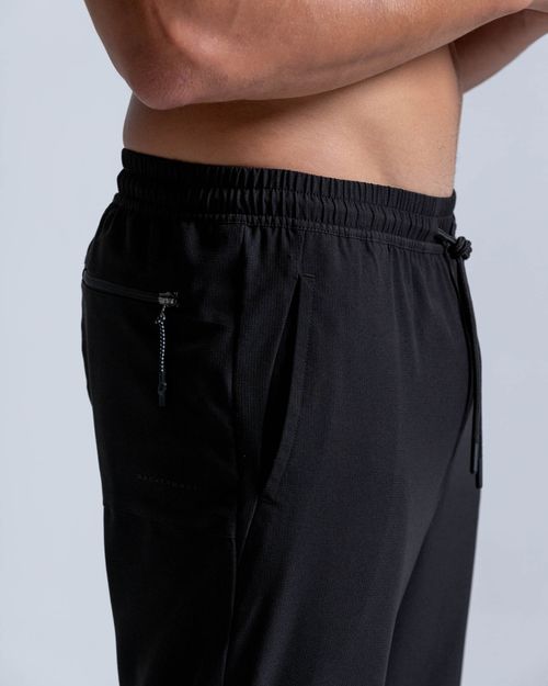 Pantalón Evolución Con Cremallera,  Color Negro  Para Hombre