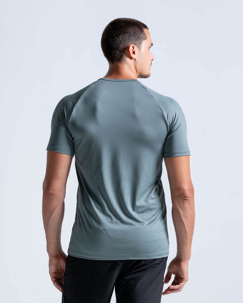 Camiseta-Slim-Evolucion-Manga-Corta--Color-Verde--Para-Hombre--
