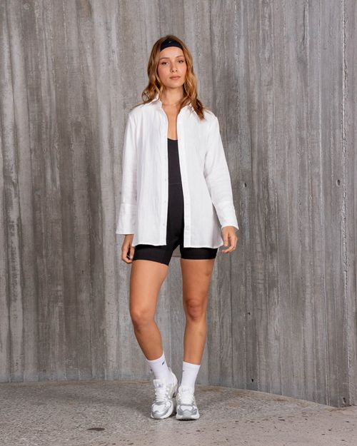 Camisa Amelia Elentari, Color Blanco Para Mujer