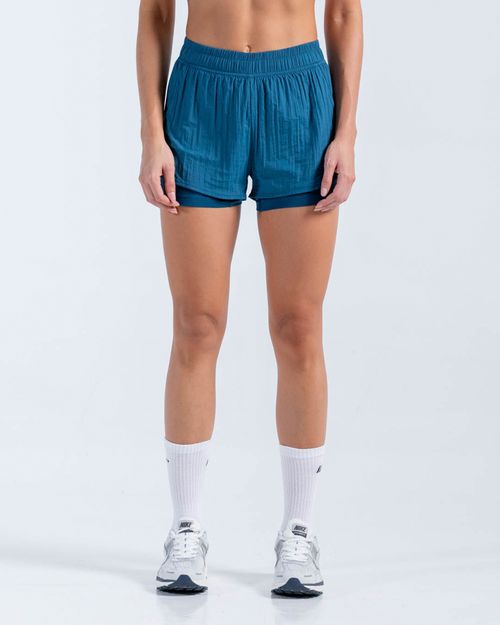 Short Running Brisa Ultra Liviano Biker,  Color Petroleo Para Mujer