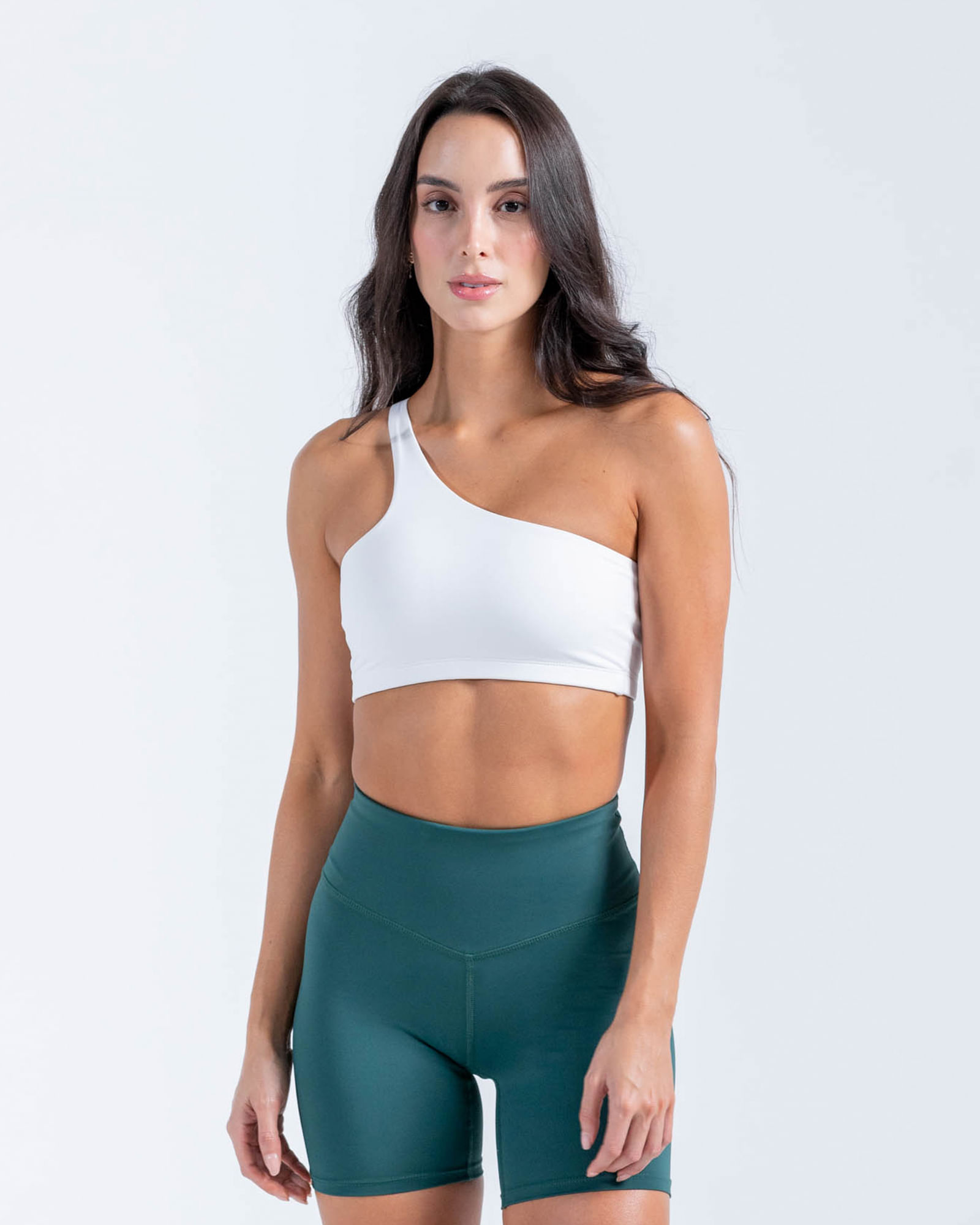 Top Asimetrico,  Color Blanco Para Mujer