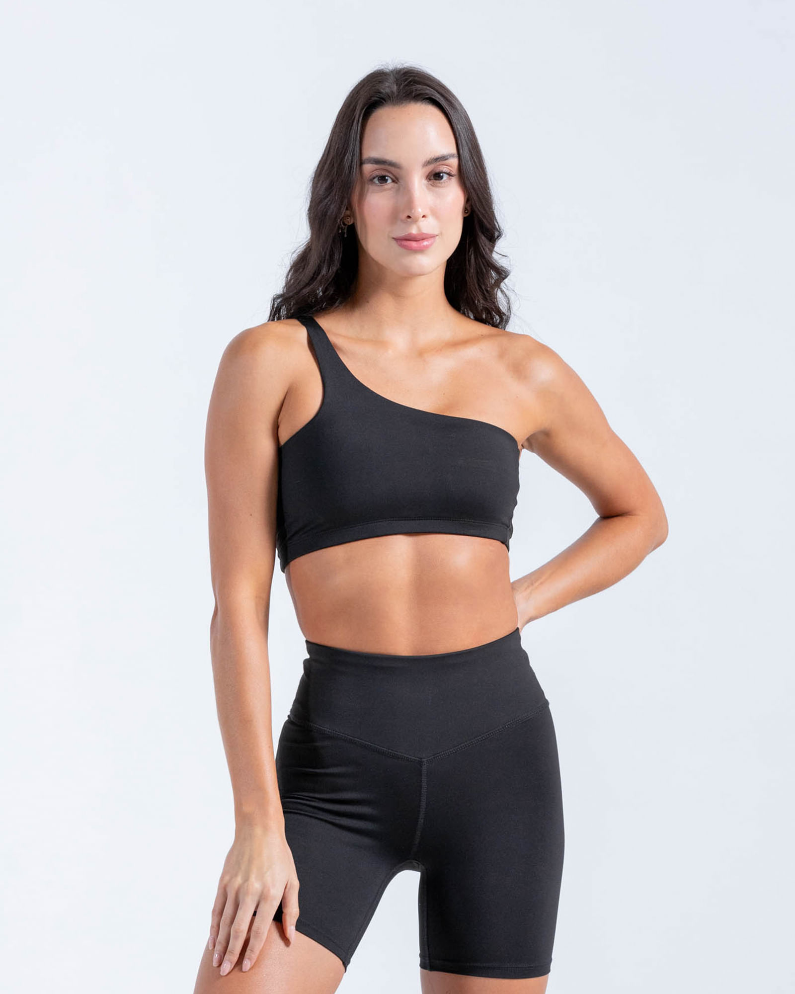Top Asimetrico,  Color Negro  Para Mujer