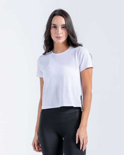 Camiseta En Malla,  Color Blanco Para Mujer
