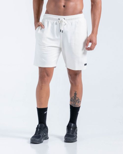 Pantaloneta Jogger,  Color Marfil Para Hombre