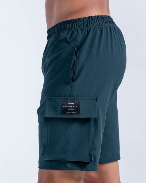 Pantaloneta Cargo,  Color Verde Oscuro Para Hombre