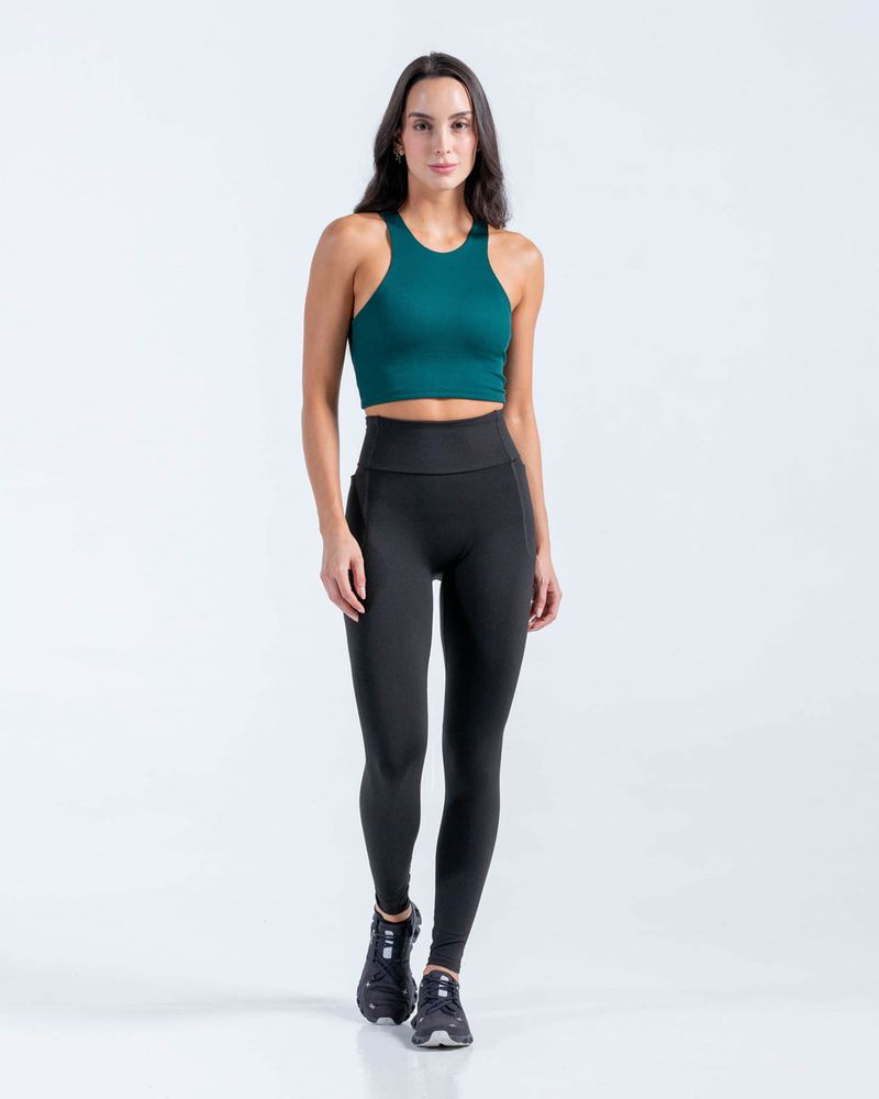 Crop-Top-Tipo-Esqueleto--Color-Verde-Botella--Para-Mujer