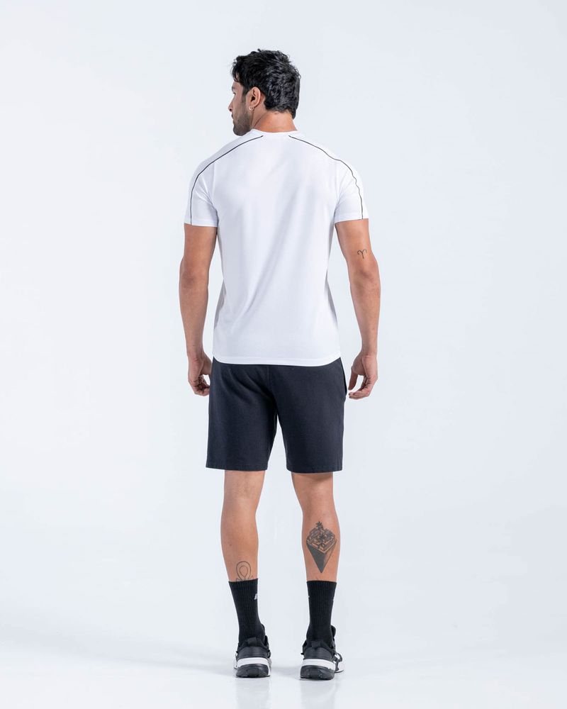 Camiseta-En-Malla-Con-Vivos-En-Contraste--Color-Blanco-Para-Hombre