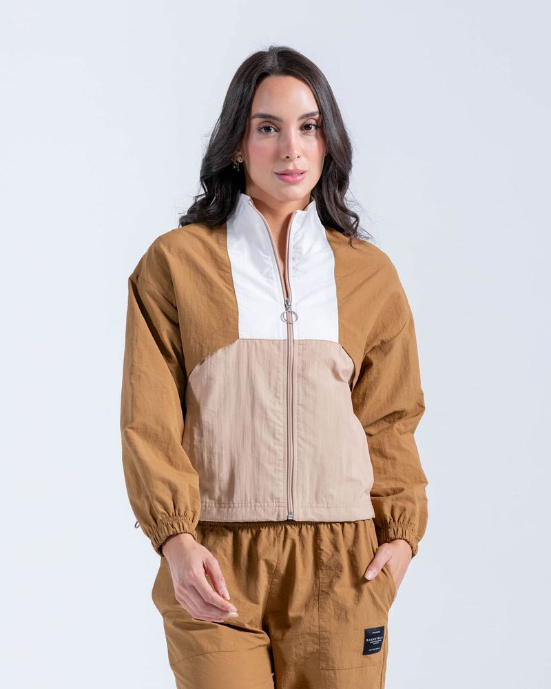 Chaqueta-Con-Bloques--Color-Cafe-Para-Mujer
