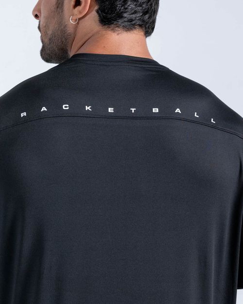 Camiseta Oversize Estampada,  Color Negro  Para Hombre