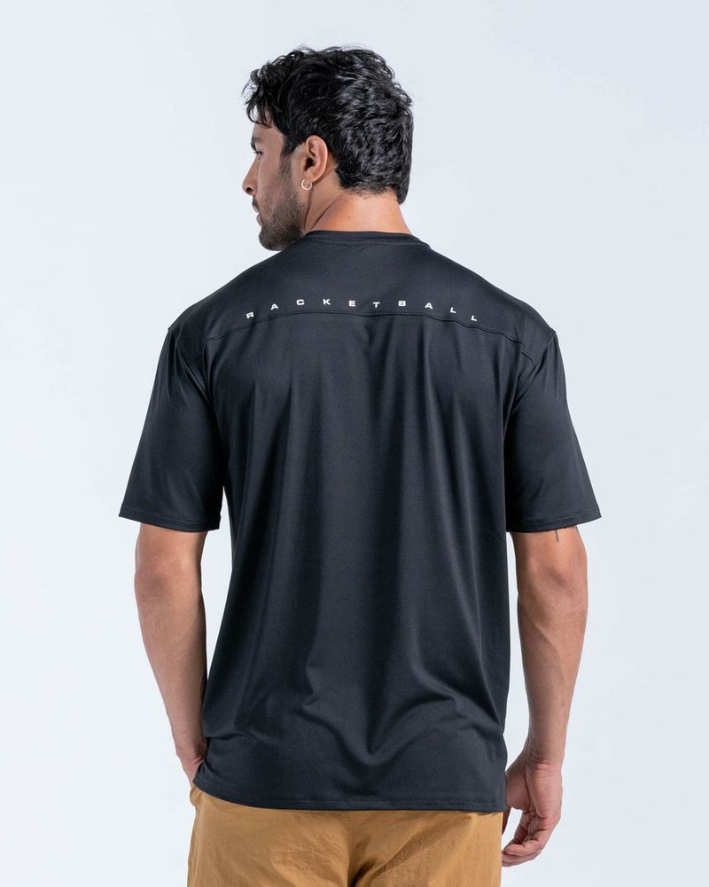 Camiseta-Oversize-Estampada--Color-Negro--Para-Hombre--
