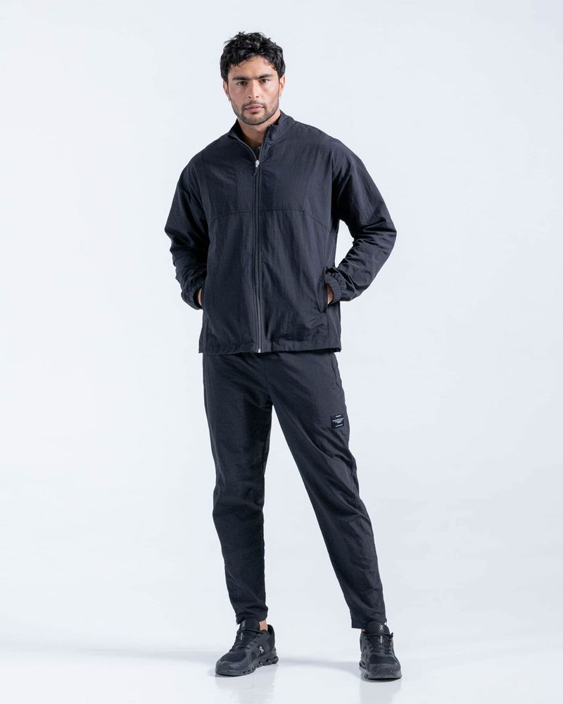 Chaqueta-De-Bloques--Color-Negro--Para-Hombre
