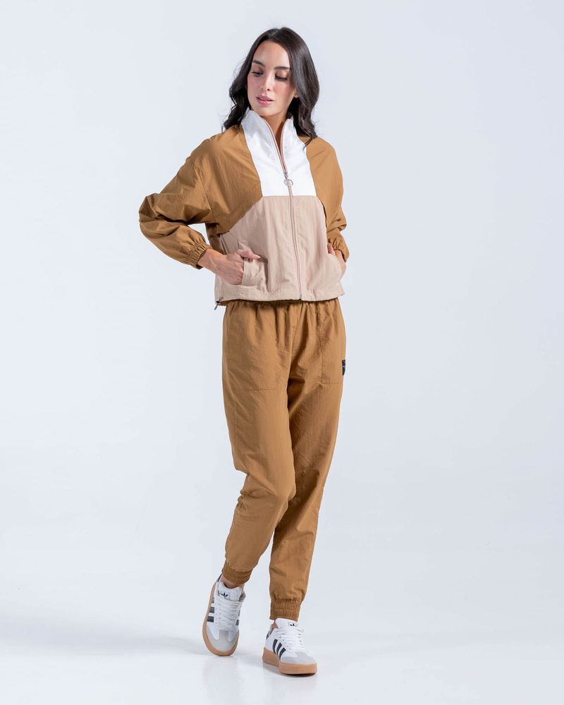 Chaqueta-Con-Bloques--Color-Cafe-Para-Mujer