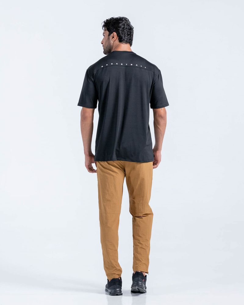 Camiseta-Oversize-Estampada--Color-Negro--Para-Hombre--