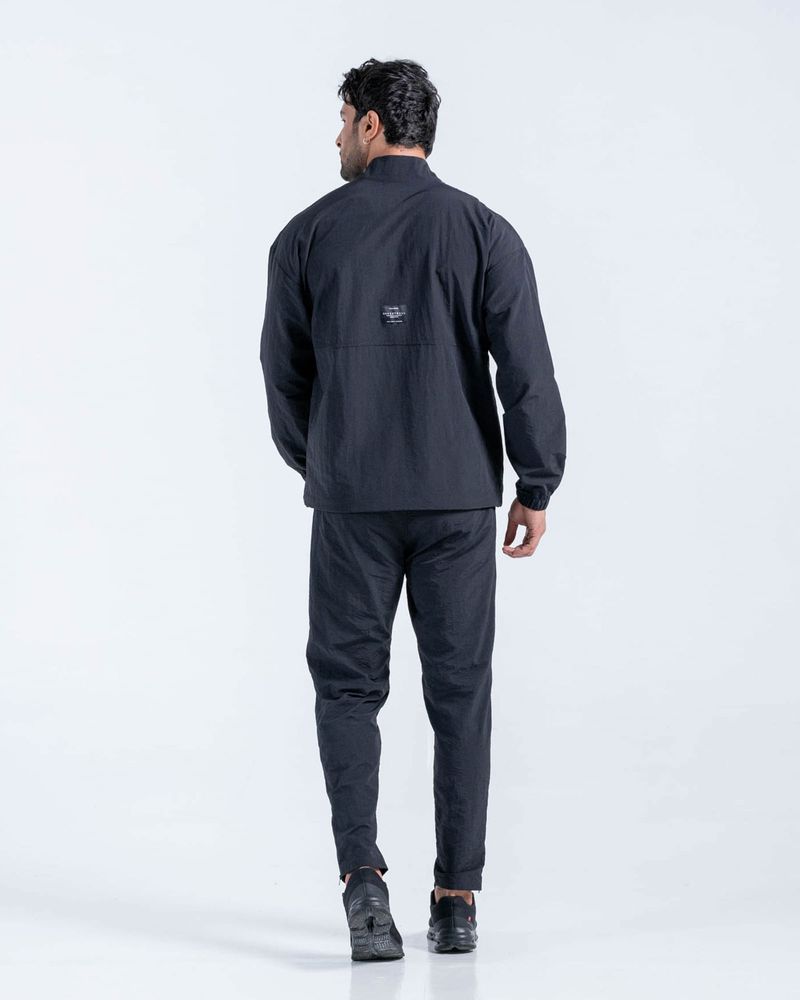 Chaqueta-De-Bloques--Color-Negro--Para-Hombre
