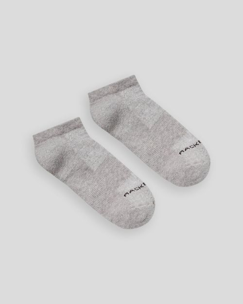 Media Tobillera,  Color Jaspe/Negro  Para Unisex