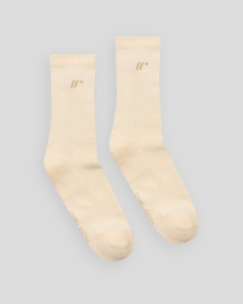 Media Larga,  Color Beige/Habano Para Unisex