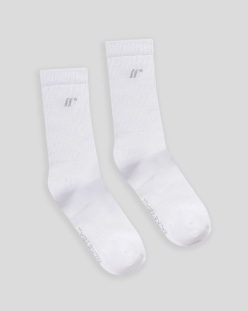 Media-Larga--Color-Blanco-Jaspe-Para-Unisex--