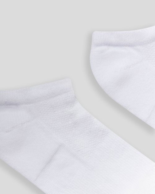 Media Tobillera,  Color Blanco/Jaspe Para Unisex