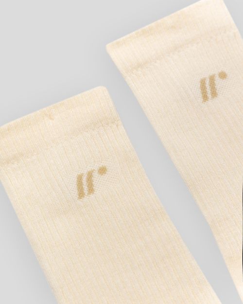 Media Larga,  Color Beige/Habano Para Unisex