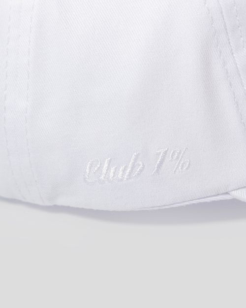 Gorra Contraste,  Color Blanco Para Unisex