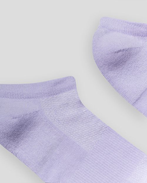 Media Tobillera,  Color Lila/Blanco  Para Unisex