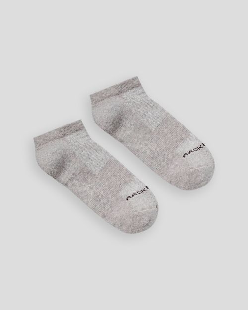 Media Tobillera,  Color Jaspe/Negro  Para Unisex