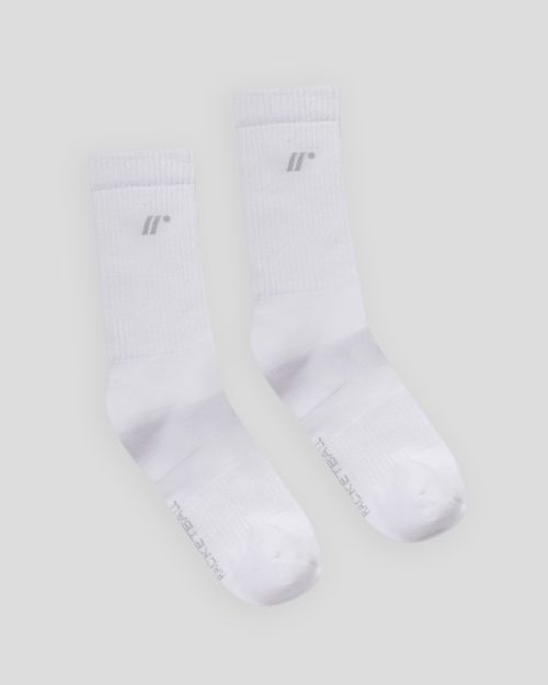 Media Larga,  Color Blanco/Jaspe Para Unisex