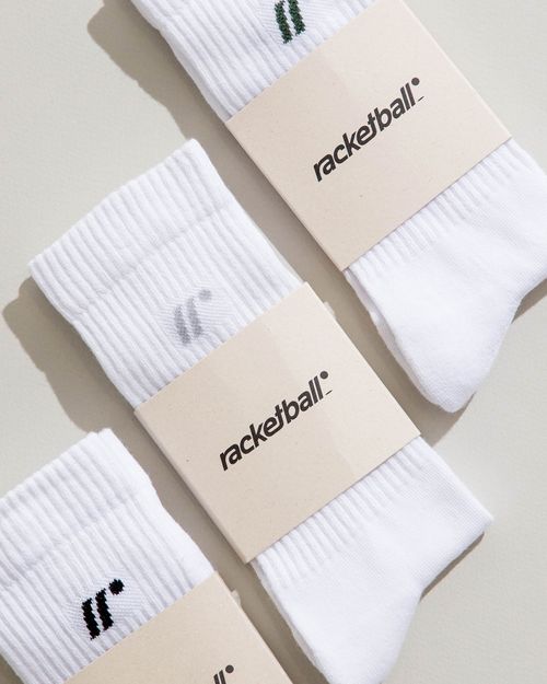 Media Larga,  Color Blanco/Jaspe Para Unisex