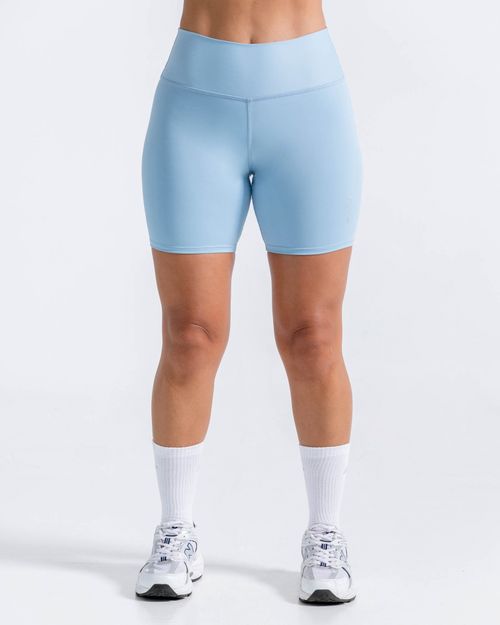 Short Deportivo,  Color Azul Claro Para Mujer