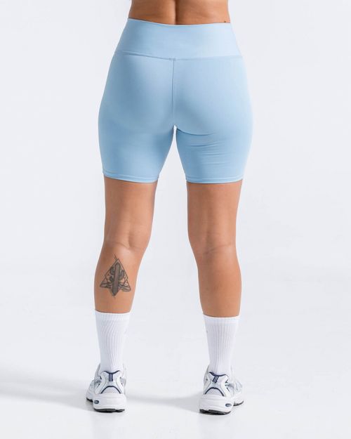 Short Deportivo,  Color Azul Claro Para Mujer