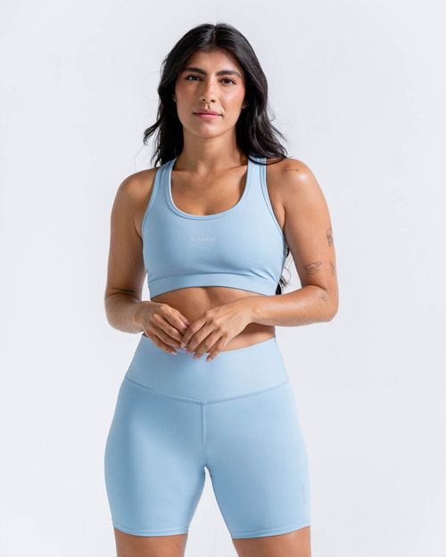 Top Deportivo,  Color Azul Claro Para Mujer